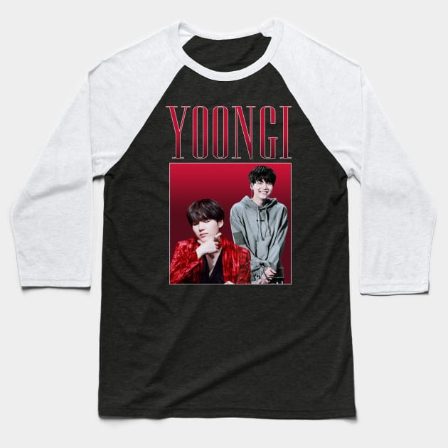 Yoongi Baseball T-Shirt by mickeyralph